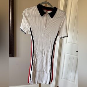 Wilson White and Black Striped Dress